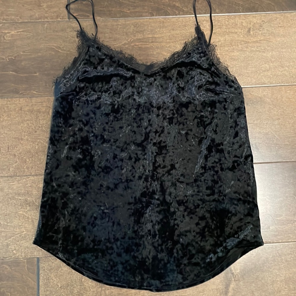 Urban Outfitters Black Velvet Camisole